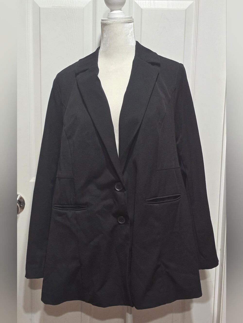 Torrid Classic Black Studio Luxe Long Line Blazer Size 1 Or 14/16